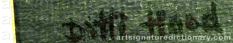 Authentic signature by Ditti HOOD on  artwork