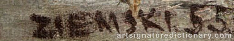 Authentic signature by Rajmund ZIEMSKI on Painting/Watercolour artwork