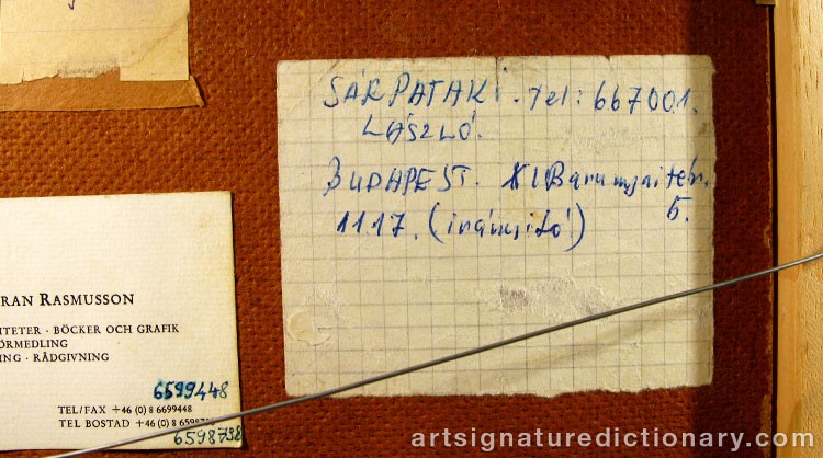 Close-up details showing Carl KYLBERG signature forgery characteristics