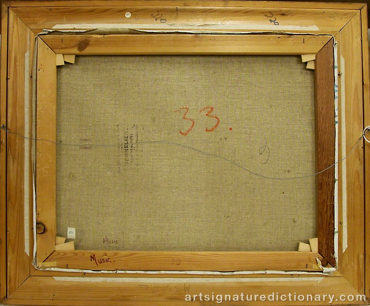 Close-up details showing Zoran Antonio MUSIC signature forgery characteristics