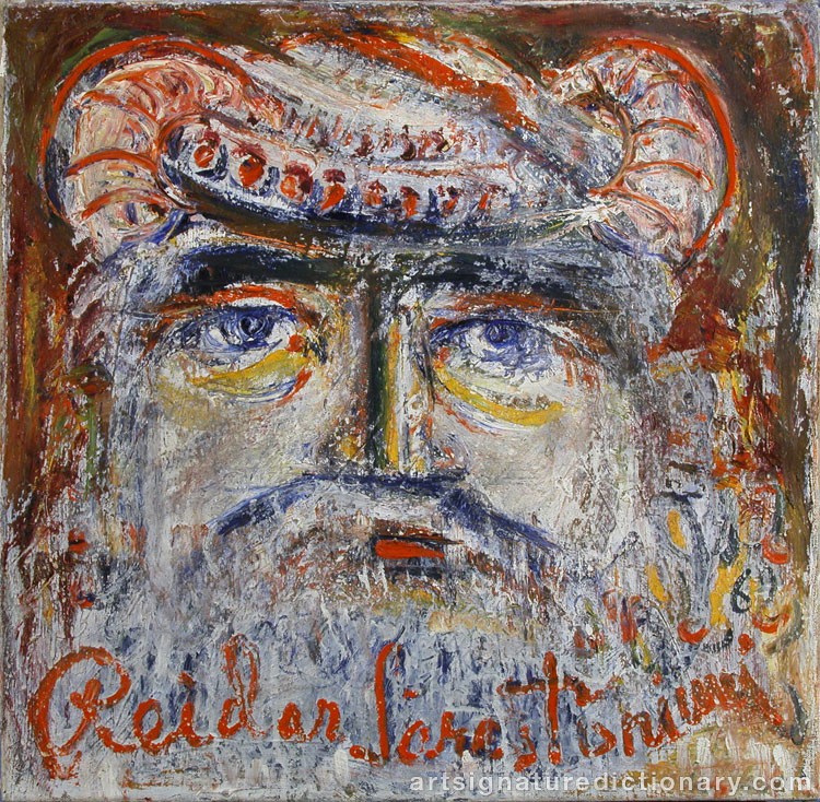 Close-up details showing Reidar SÄRESTÖNIEMI signature forgery characteristics