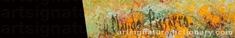 Signature by Hughes Claude PISSARRO