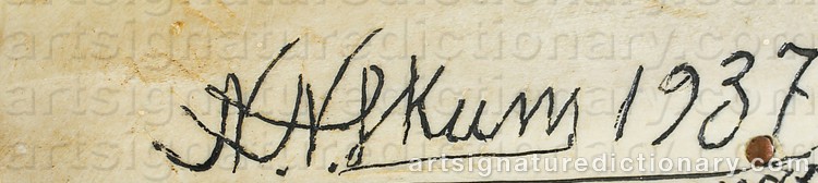 Signature by Nils Nilsson (Sami Artist) SKUM