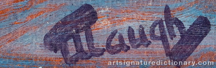 Authentic signature by Frederick Judd WAUGH on Painting/Watercolour artwork