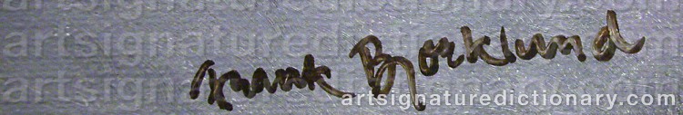 Signature by Frank BJÖRKLUND