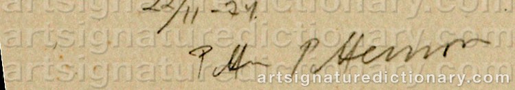 Signature by Petter PETTERSSON
