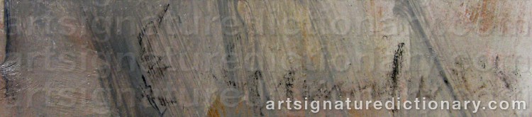 Authentic signature by Erik GRANFELT on artwork