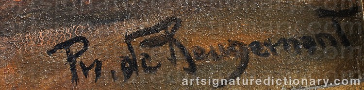 Signature by Philippe De ROUGEMONT