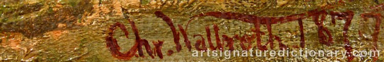 Signature by Christoffer Johan WALLROTH