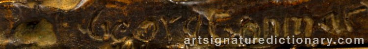 Signature by Georg GANMAR