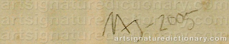 Authentic signature by Mats PEHRSON on Drawing/Graphic/Print artwork