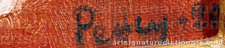 Signature by Arthur PERCY