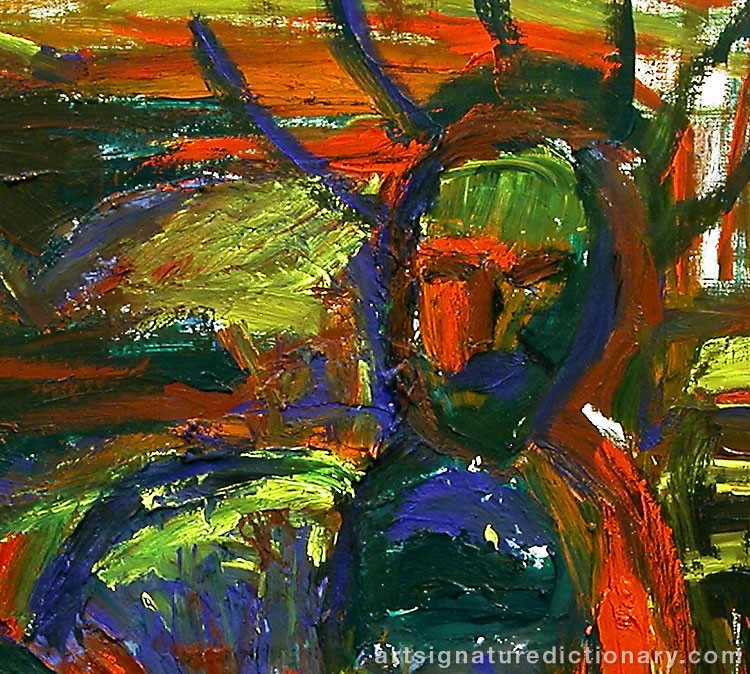 Close-up details showing Erland CULLBERG signature forgery characteristics