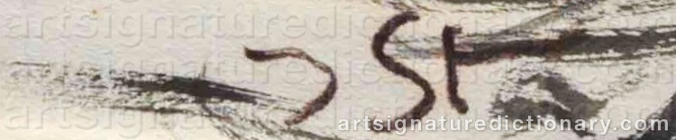 Authentic signature by Jacob STEINHARDT on  artwork