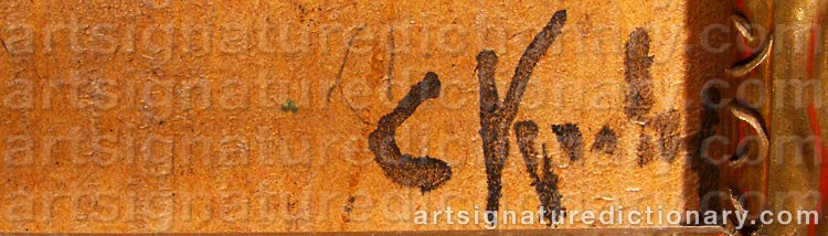 Signature by Christian KROHG