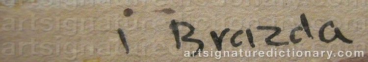 Signature by Jan BRAZDA