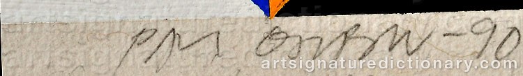 Signature by Paul OSIPOW