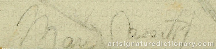 Signature by Mary Stevenson CASSATT