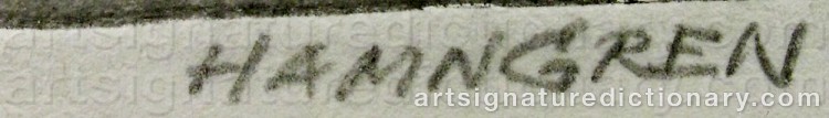 Signature by Hans HAMNGREN