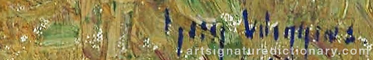 Authentic signature by Guy Carleton WIGGINS on Painting/Watercolour artwork