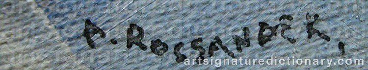 Signature by Armand ROSSANDER