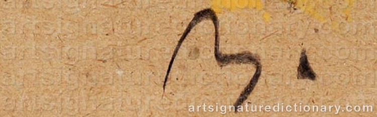 Signature by Miquel BARCELÓ