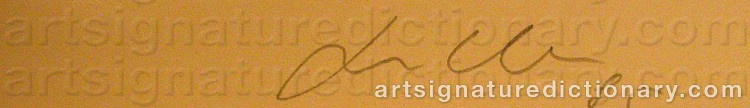 Signature by Sandro CHIA