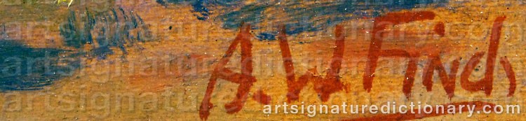 Signature by Alfred William FINCH