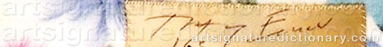 Authentic signature by Tracey EMIN on artwork