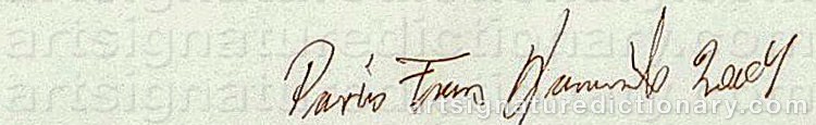 Authentic signature by Frans KANNIK on artwork