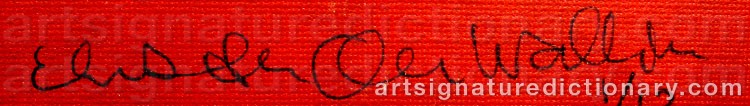 Signature by Elisabeth OHLSON WALLIN