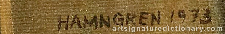 Signature by Hans HAMNGREN