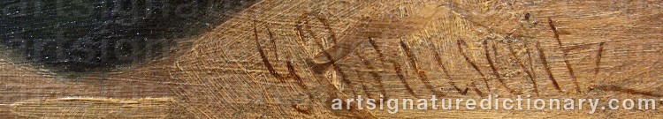Signature by Gustaf BRUSEWITZ