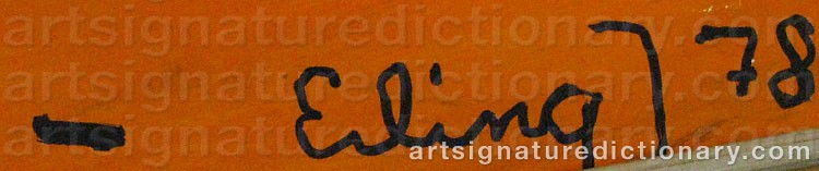Signature by Erling ‘Erling J’ JOHANSSON
