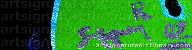 Authentic signature by Sami ‘Sami R’ RINNE on artwork