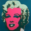 Close-up details showing Andy WARHOL signature forgery characteristics