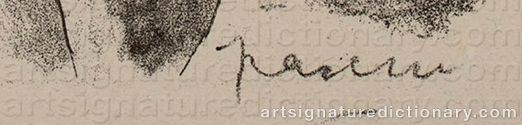 Signature by Jules PASCIN