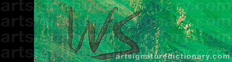 Authentic signature by Werner SCHOLZ on  artwork