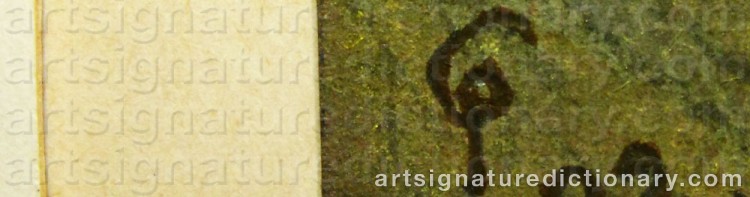 Signature by Carl PALME