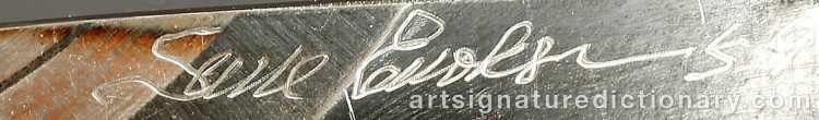 Authentic signature by Sune ENOKSSON on Other artwork
