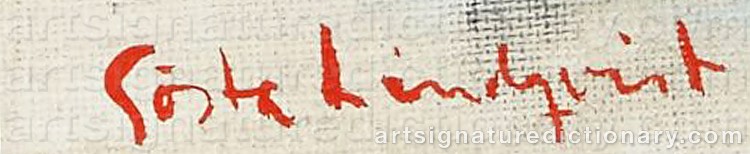 Signature by Gösta LINDQVIST