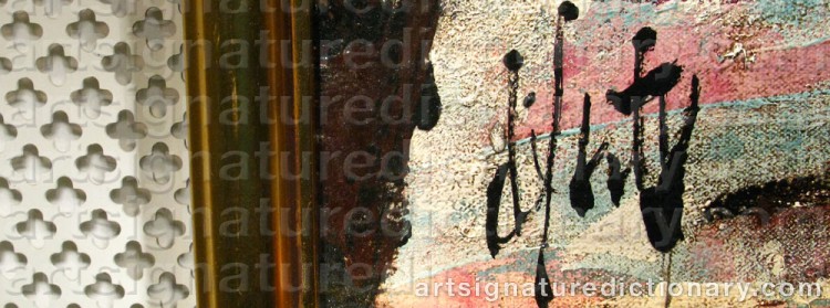 Signature by Henri D'ANTY