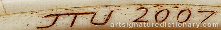 Authentic signature by Jon Tomas (Sami Artist) UTSI on Other artwork