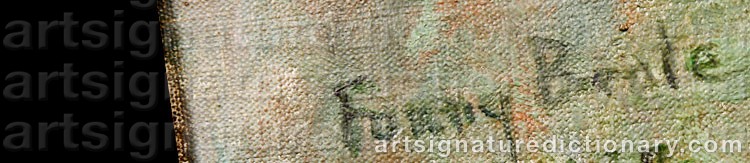 Signature by Fanny BRATE