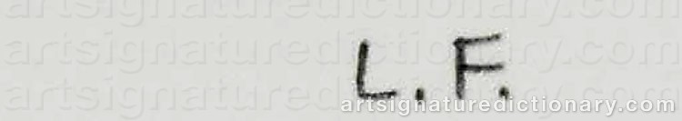 Signature by Lucian FREUD