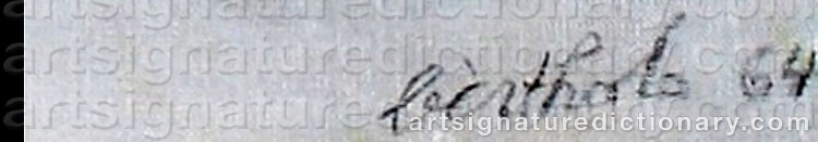 Authentic signature by René BERTHOLO on  artwork
