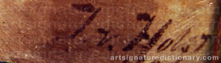 Signature by Johan Von HOLST