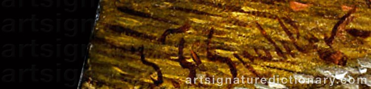 Authentic signature by Jacob Jan Coenraad SPOHLER on artwork