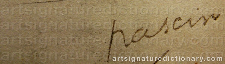 Signature by Jules PASCIN