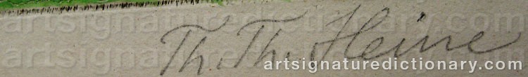 Signature by Thomas Theodor HEINE